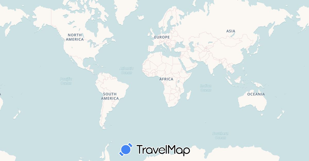 TravelMap itinerary: driving, bus, cycling, train, hiking, boat, hitchhiking, electric vehicle in Brunei, China, Laos, Philippines, Thailand, Taiwan, Vietnam (Asia)